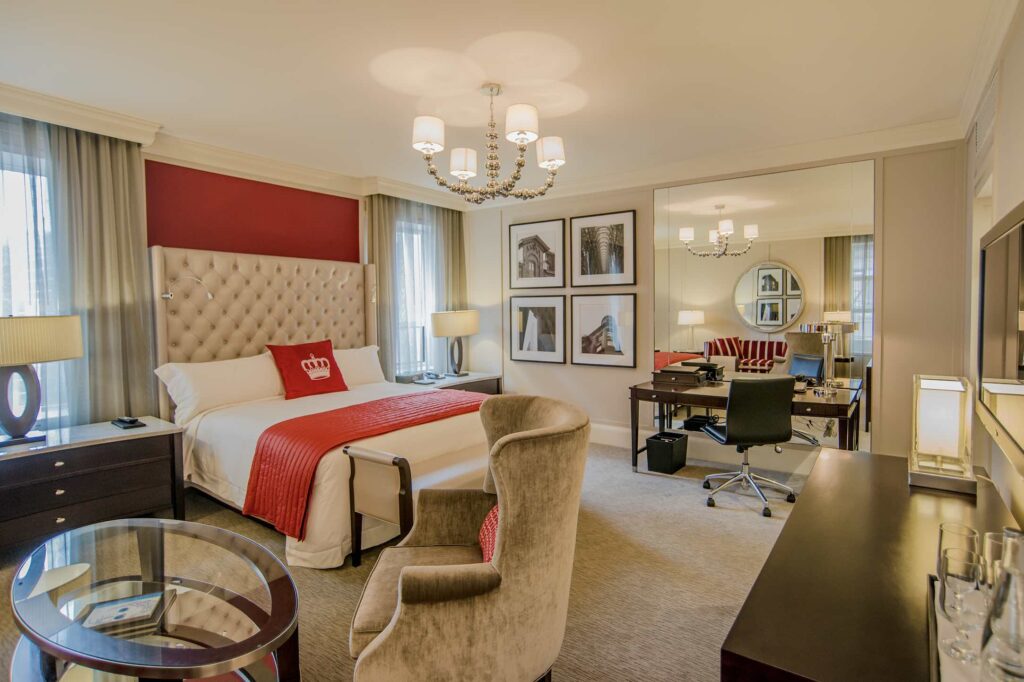  Renovated luxury room at the Omni King Edward Hotel