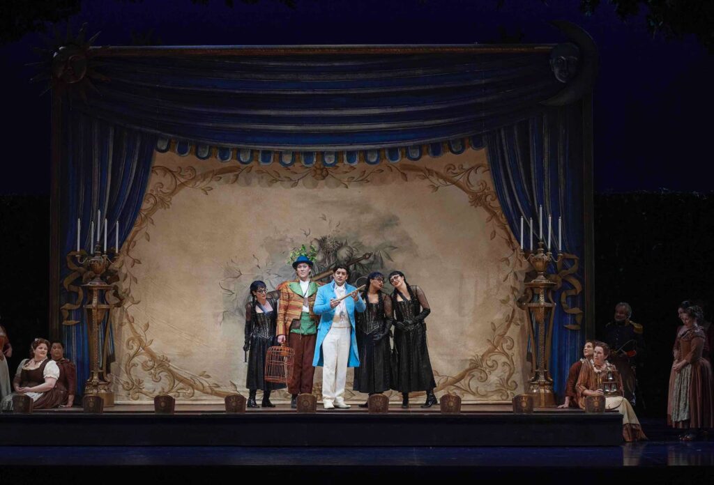 Magic Flute cast on stage