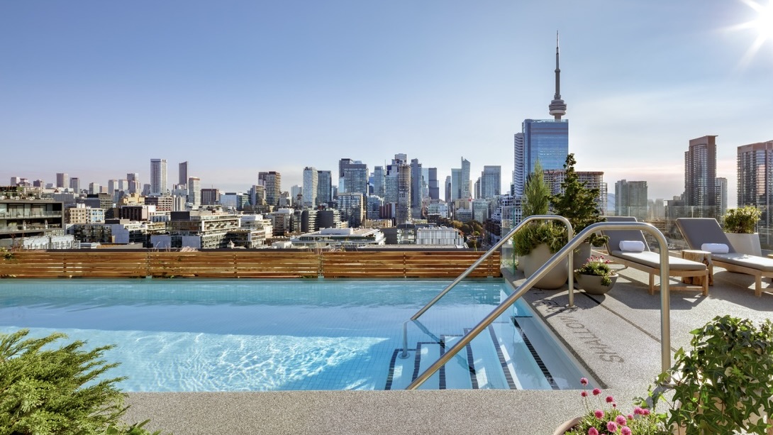 Rooftop Pool with view of CN Tower
